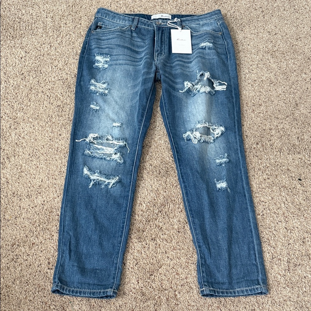 KanCan Women's Blue Distressed Skinny Jeans NWT Size 9/28